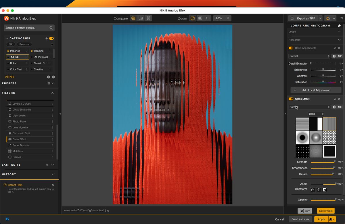 DxO Nik Collection 9 &mdash; Glass Effect and Chromatic Shift