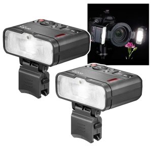 Godox MF12-K2 twin macro flash mounted on lens