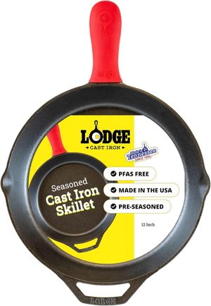 Lodge Pre-Seasoned 12-Inch Cast Iron Skillet