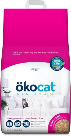 ökocat Natural Wood eco-friendly low dust cat litter