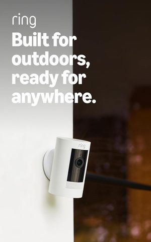 Ring Stick Up Cam Pro 1080p HDR outdoor security camera with 3D Motion Detection