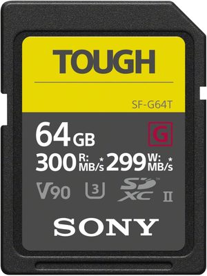 Sony SF-G Tough memory card for photography