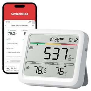 SwitchBot CO2 Detector with backlit LCD display